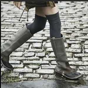 Sorel Black and Gray Tall Winter Boots